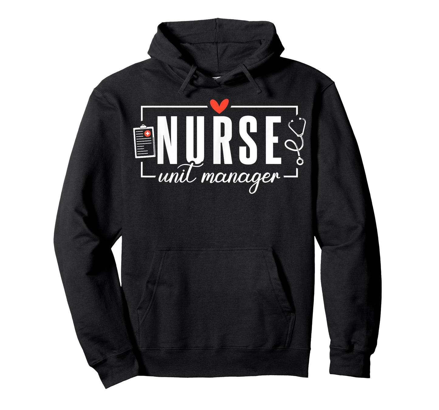 Cute Nurse Unit Manager Heart Stethoscope T-Shirt