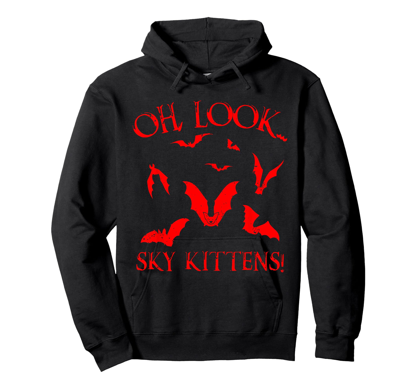 Funny Bat Lover Gift For Men Women Cool Sky Kittens Horror T-Shirt