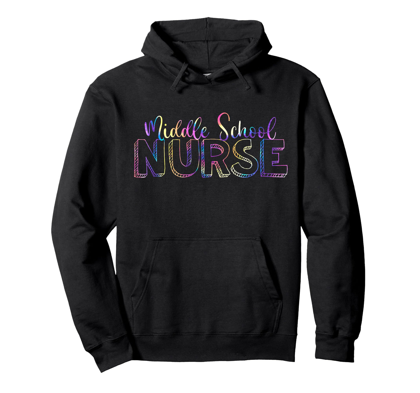 Cute Tie Dye Middle School Nurse RN Back To School Nursing T-Shirt