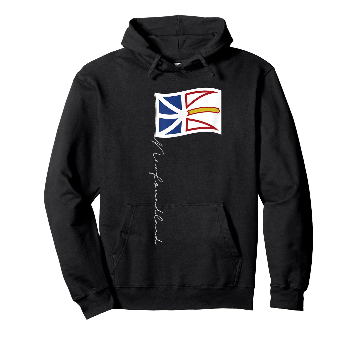Newfoundland and Labrador Signature Flag Pole - Newfie Flag T-Shirt