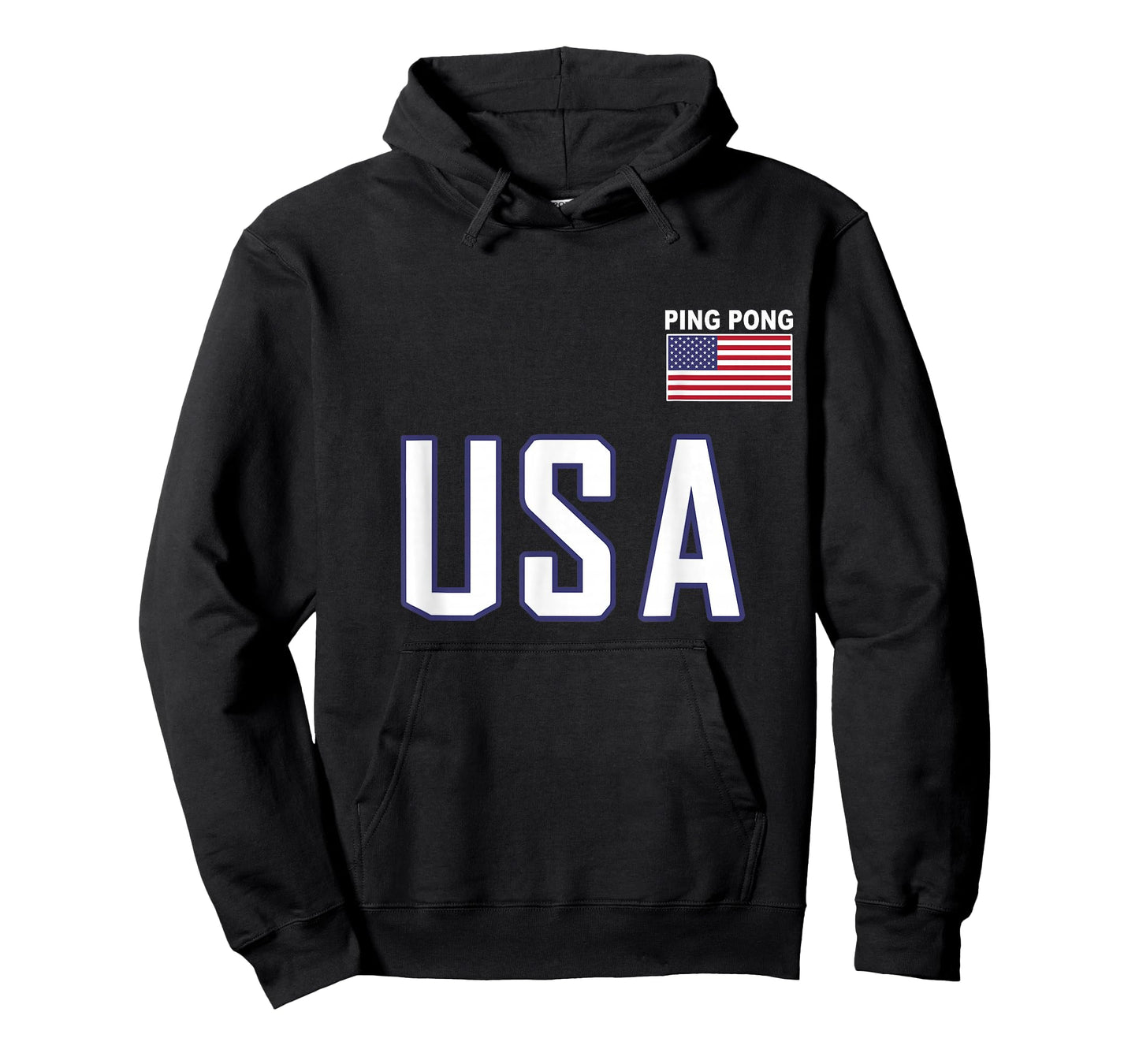 USA Flag Ping Pong Table Tennis Player Equipment Men Women T-Shirt