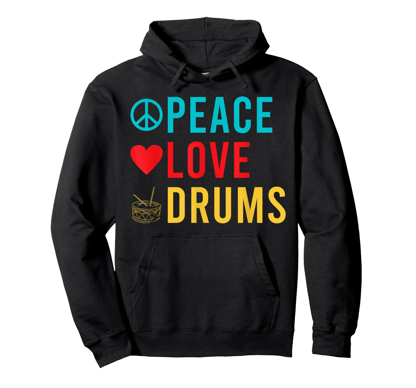 Peace Love Drums Drummer T-Shirt