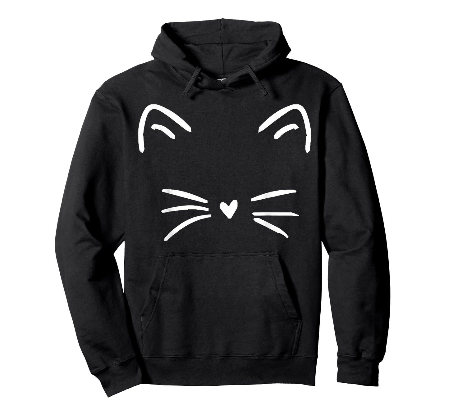 Funny Cute Cat Face Heart Nose Cat Lover T-Shirt