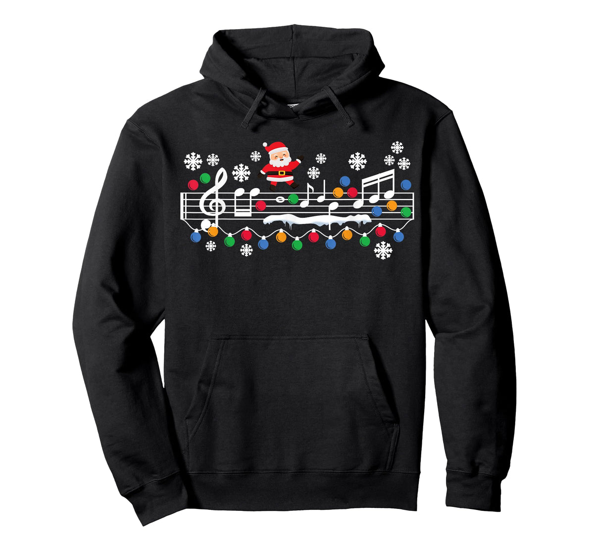 Music Teacher Christmas Santa Music Teaching Xmas Party T-Shirt
