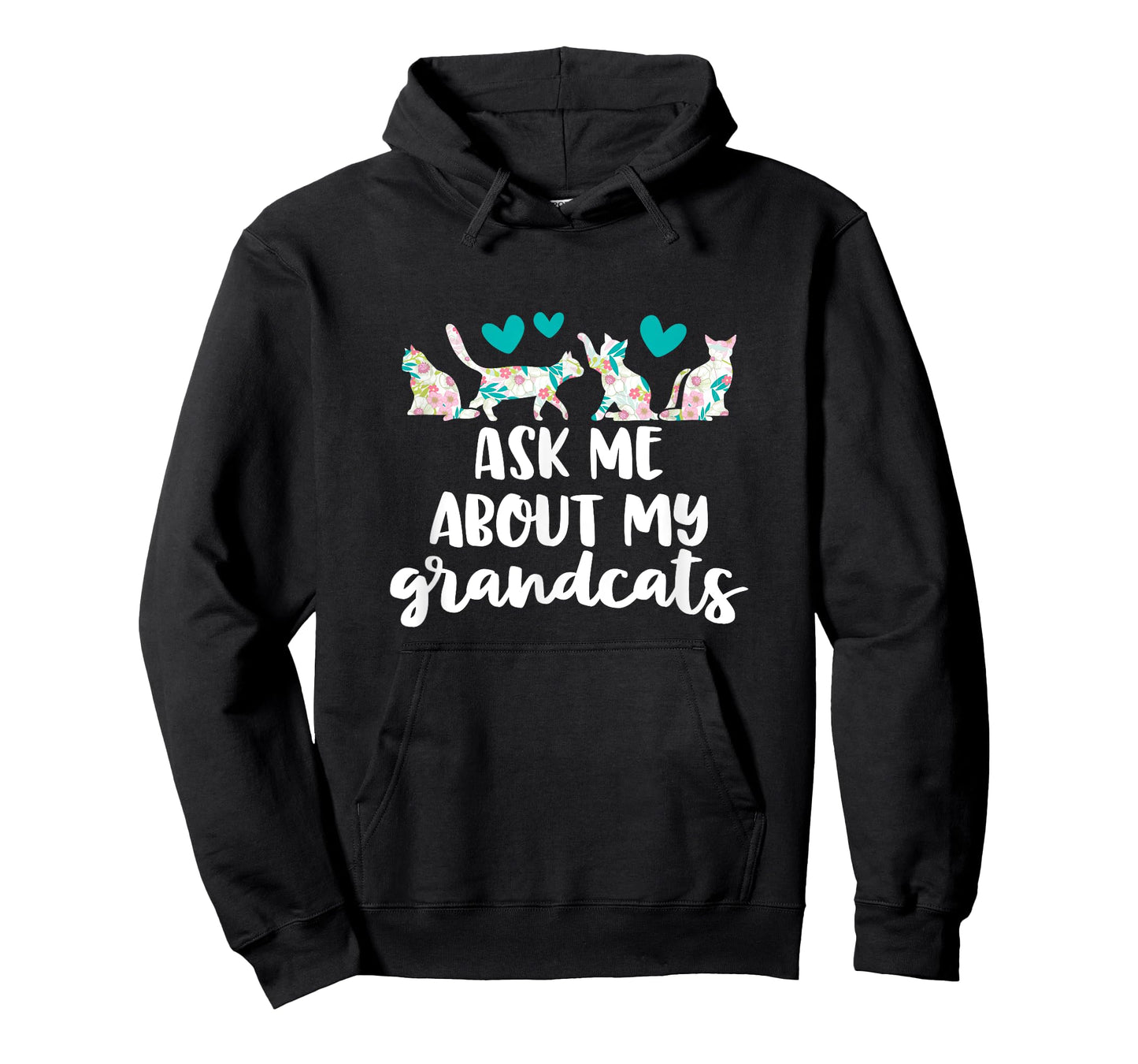 Ask Me About My Grandcats Funny Grandparent Cat Mom Gift T-Shirt