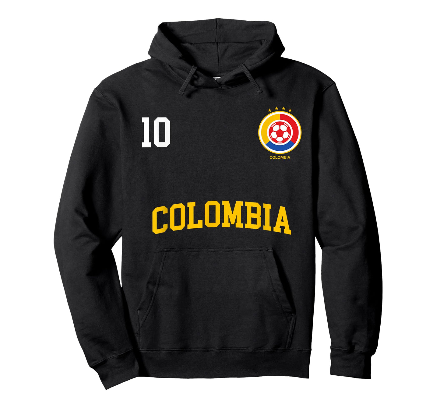 Colombia Soccer Shirt 10 + Back Colombian Flag Camisa Futbol T-Shirt