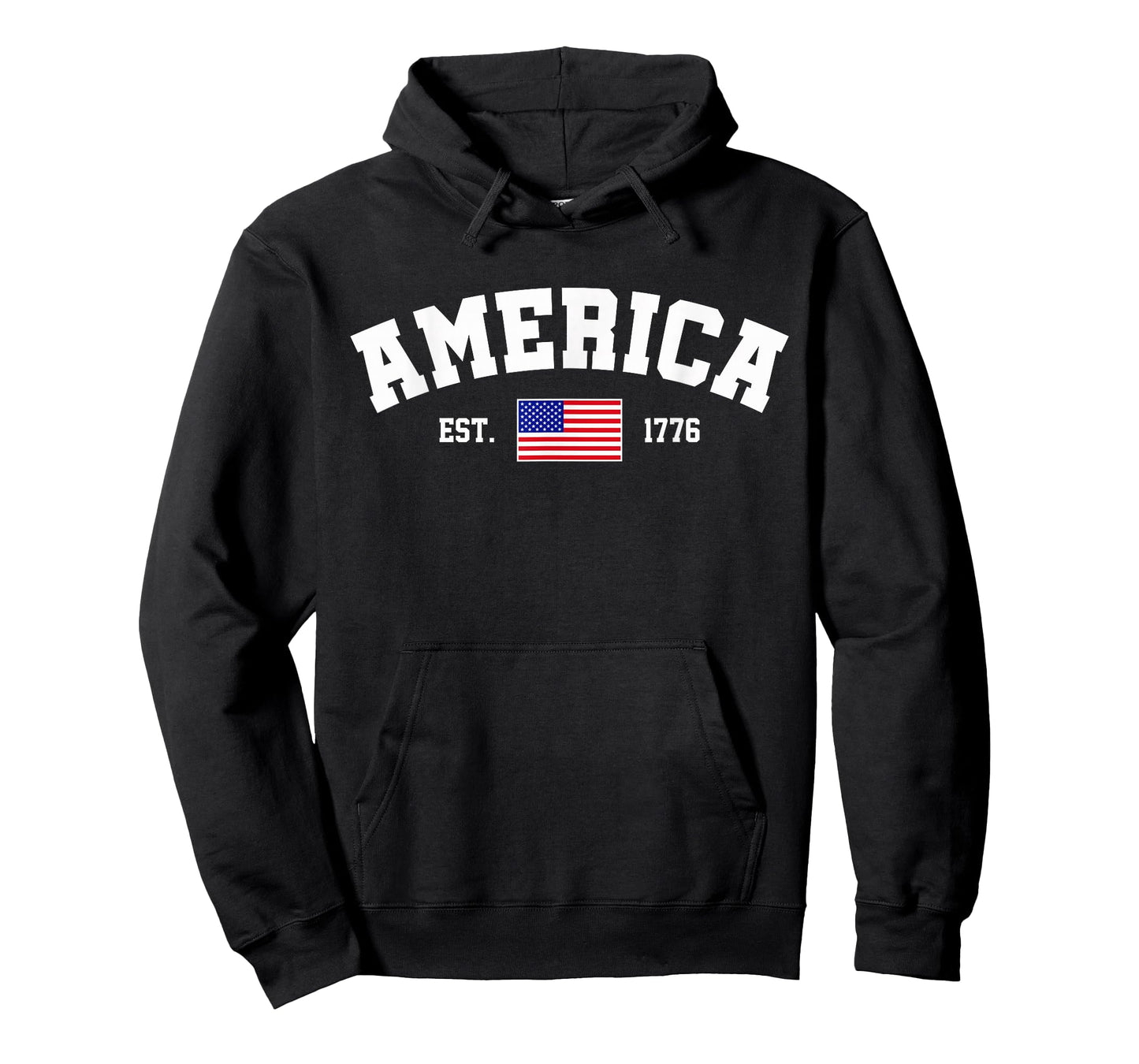 Est 1776 Patriotic US American Flag 4th of July America T-Shirt