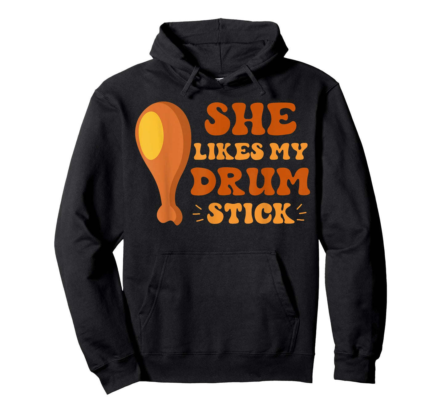 She Likes My Drum Stick Thanksgiving Couples Matching Funny T-Shirt