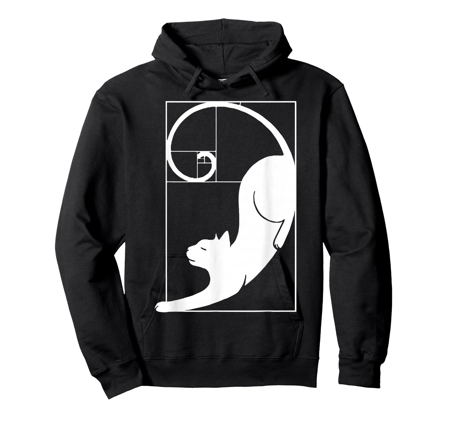 Cat Fibonacci Spiral Sacred Geometry Ratio Mathematicians T-Shirt