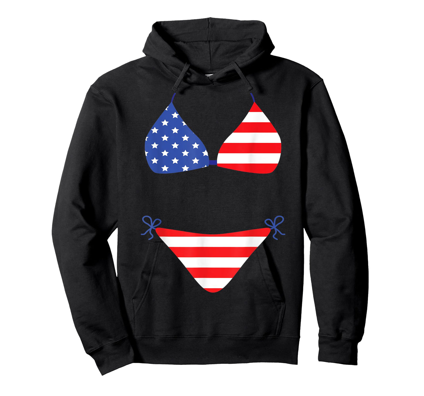 Bikini Funny Cover Up Swimsuit 4th of July American Flag Gag T-Shirt