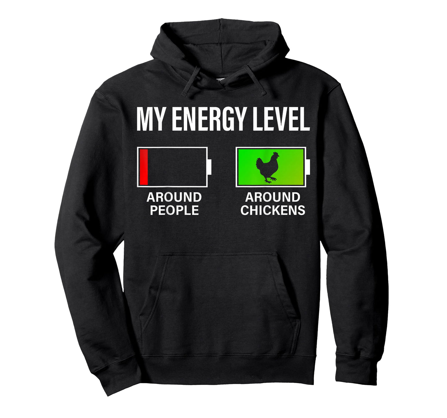 Chicken Lover My Energy Level Funny Chicken Farmer Farming T-Shirt
