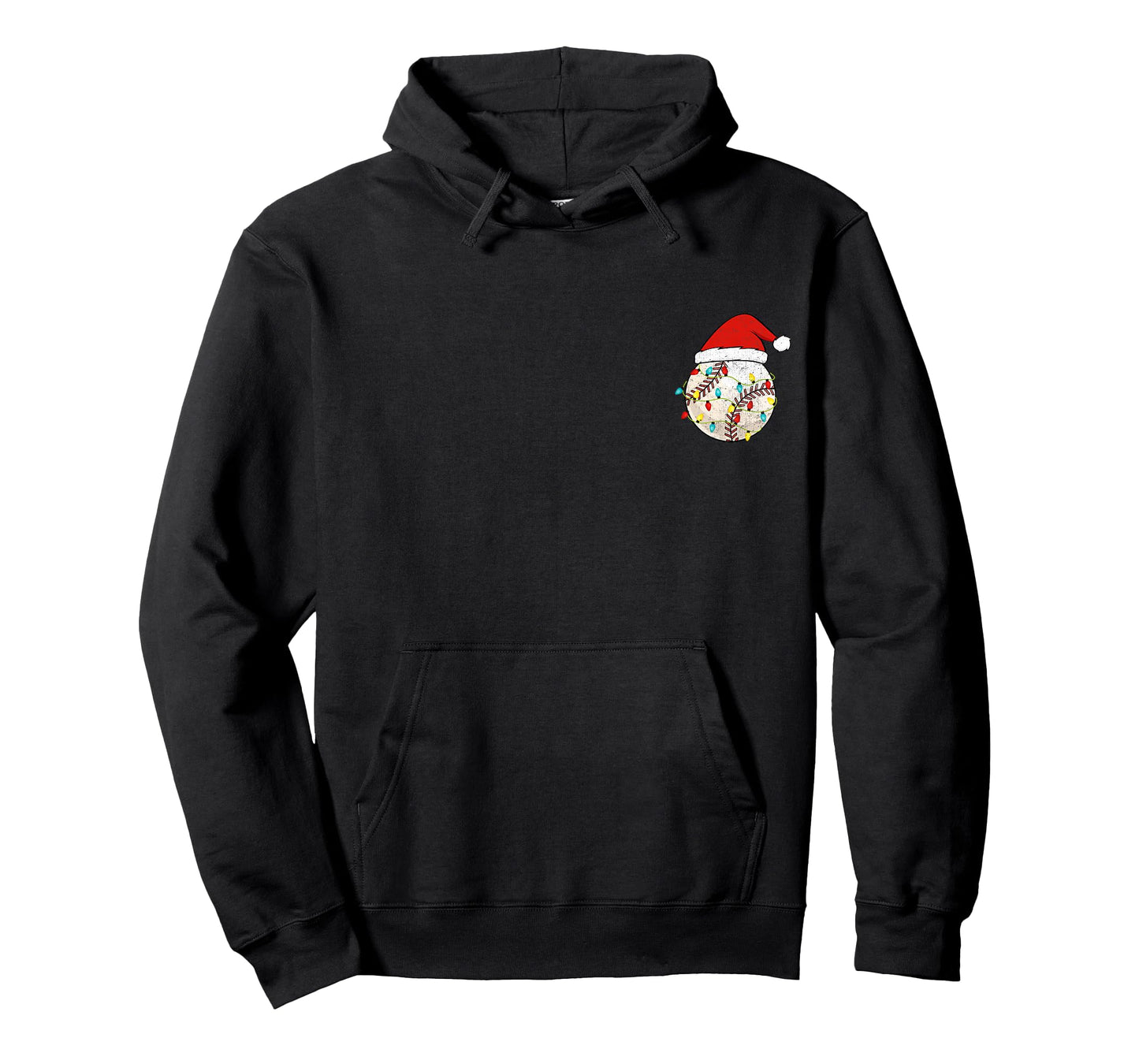 Baseball Christmas Pajama Pocket T-Shirt