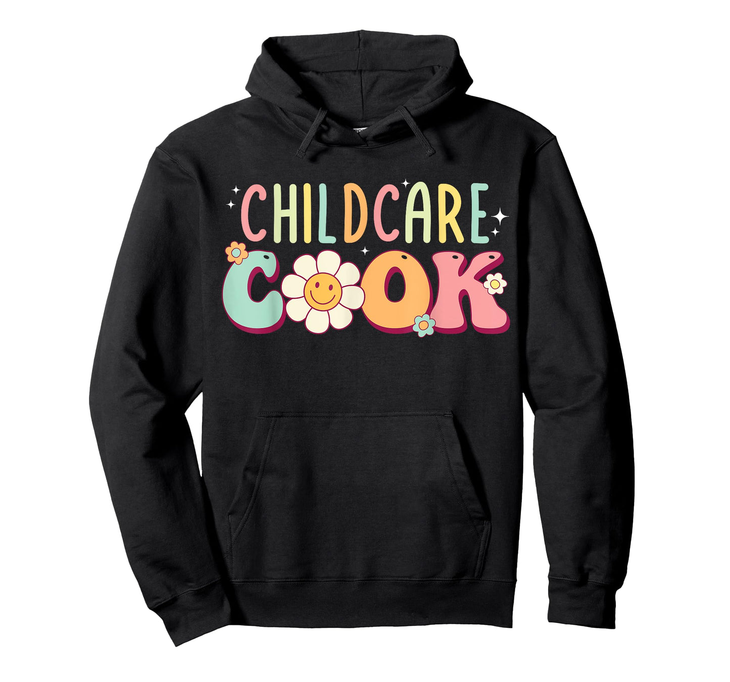 Childcare Provider Cook Uniform Daycare Teacher Groovy Women T-Shirt