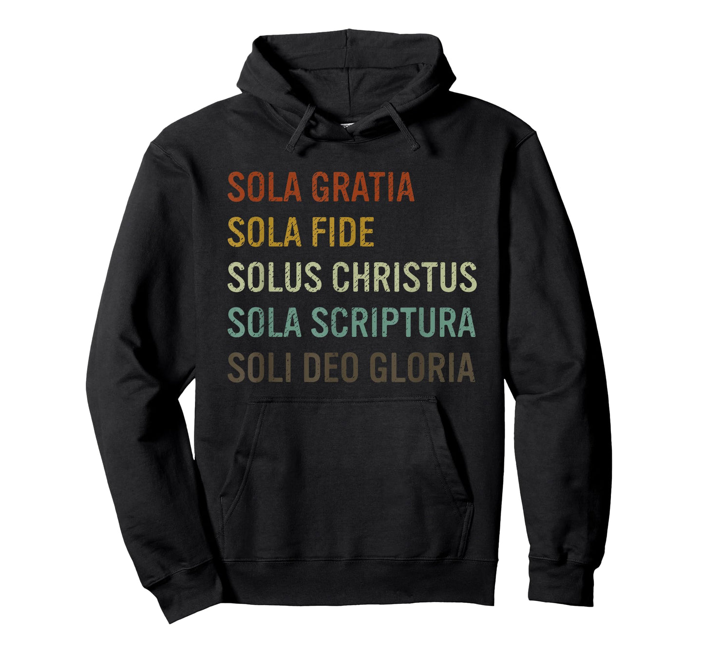 5 Solas Scriptura Christian Bible Theology Retro T-Shirt