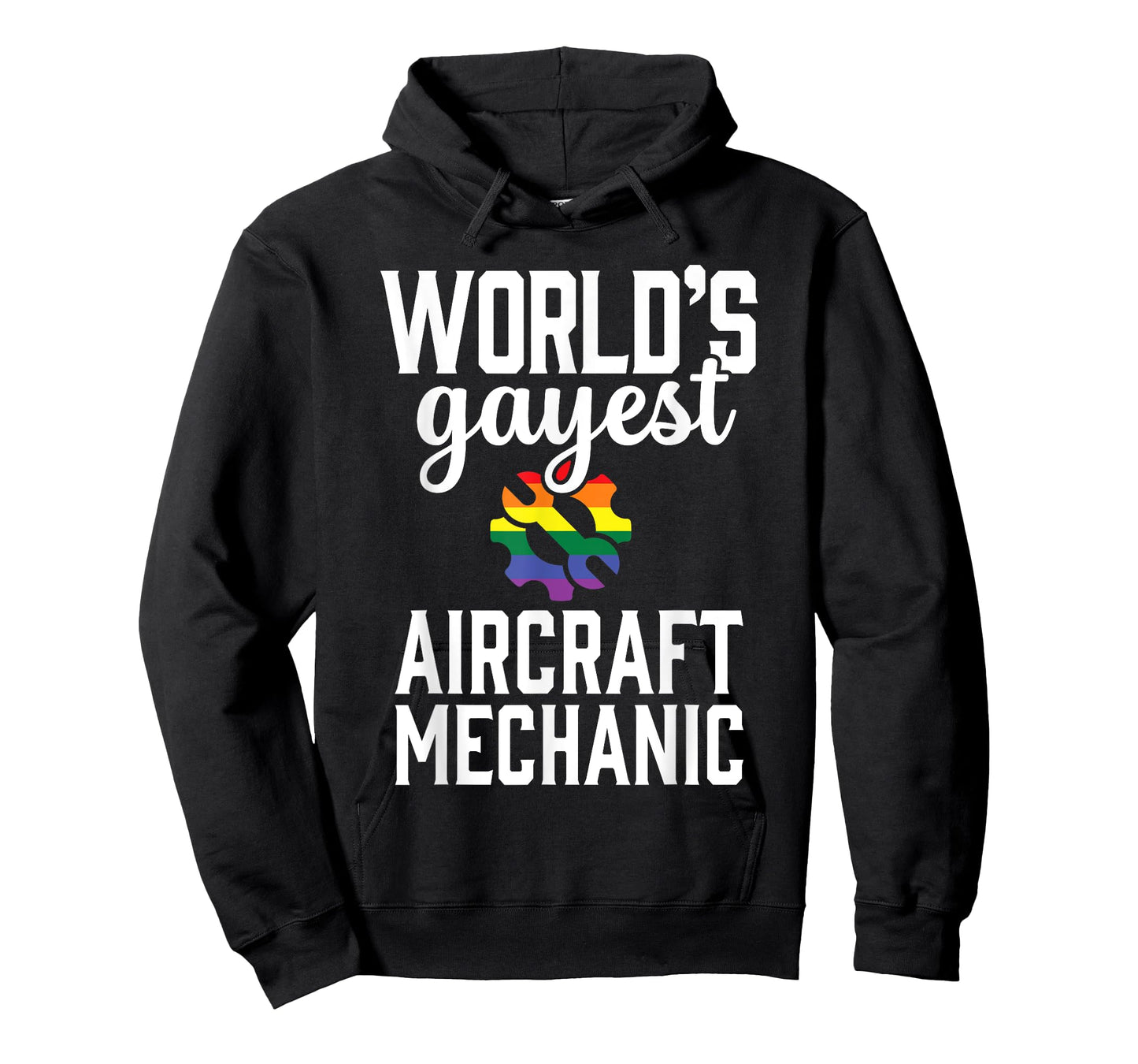 Airplane Gay Aircraft Mechanic LGBT Pride Rainbow T-Shirt