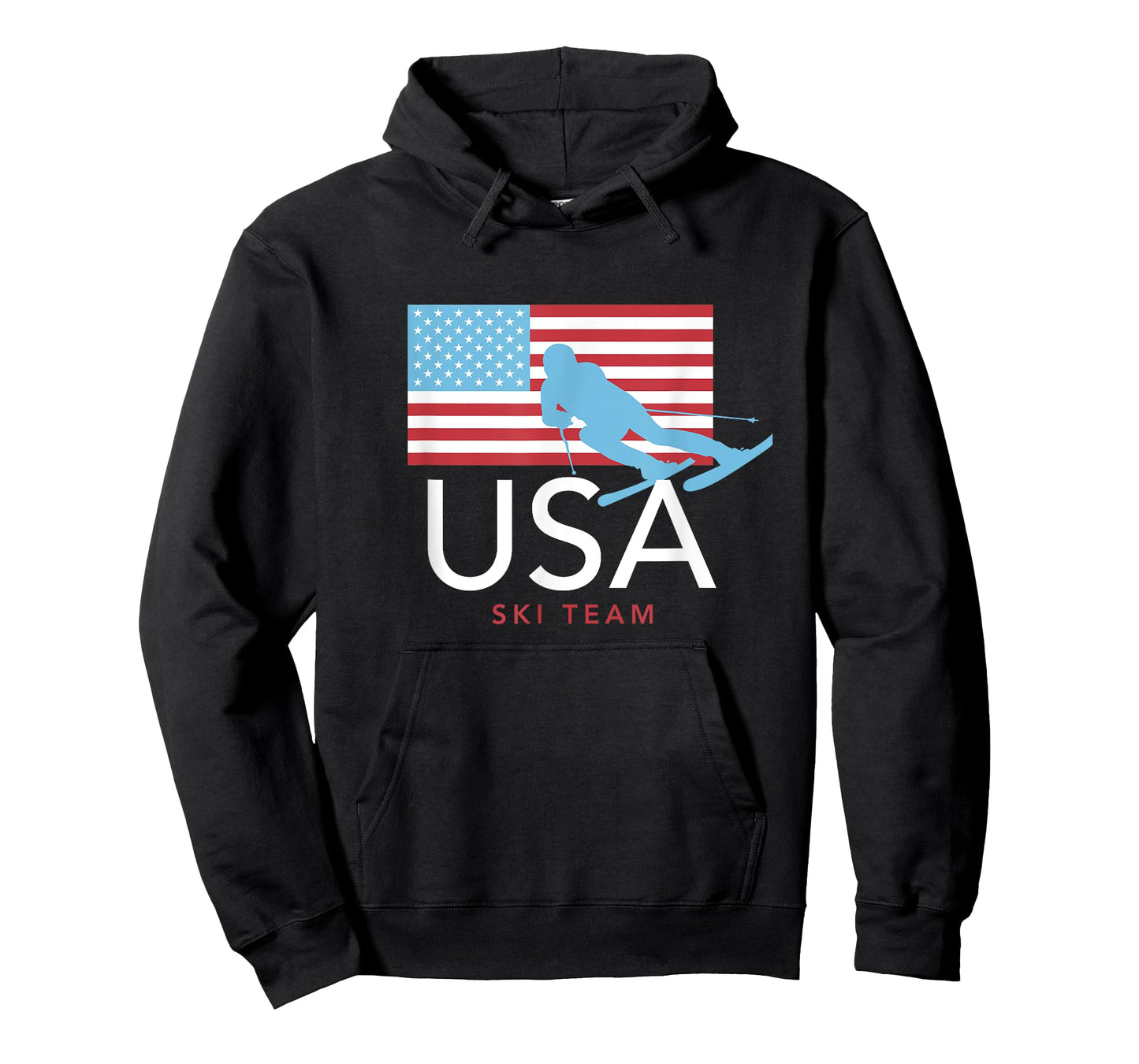 USA Ski Team American Flag T-shirt: Winter Sports Games