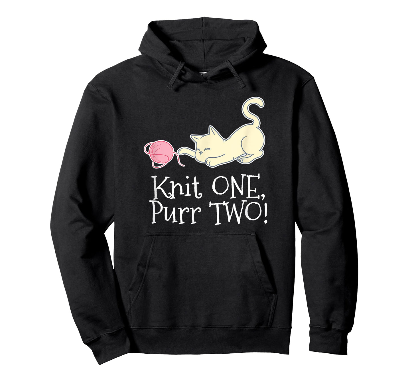 Knit One Purr Two Cat Lover Yarn Crocheting T-Shirt for Men Women