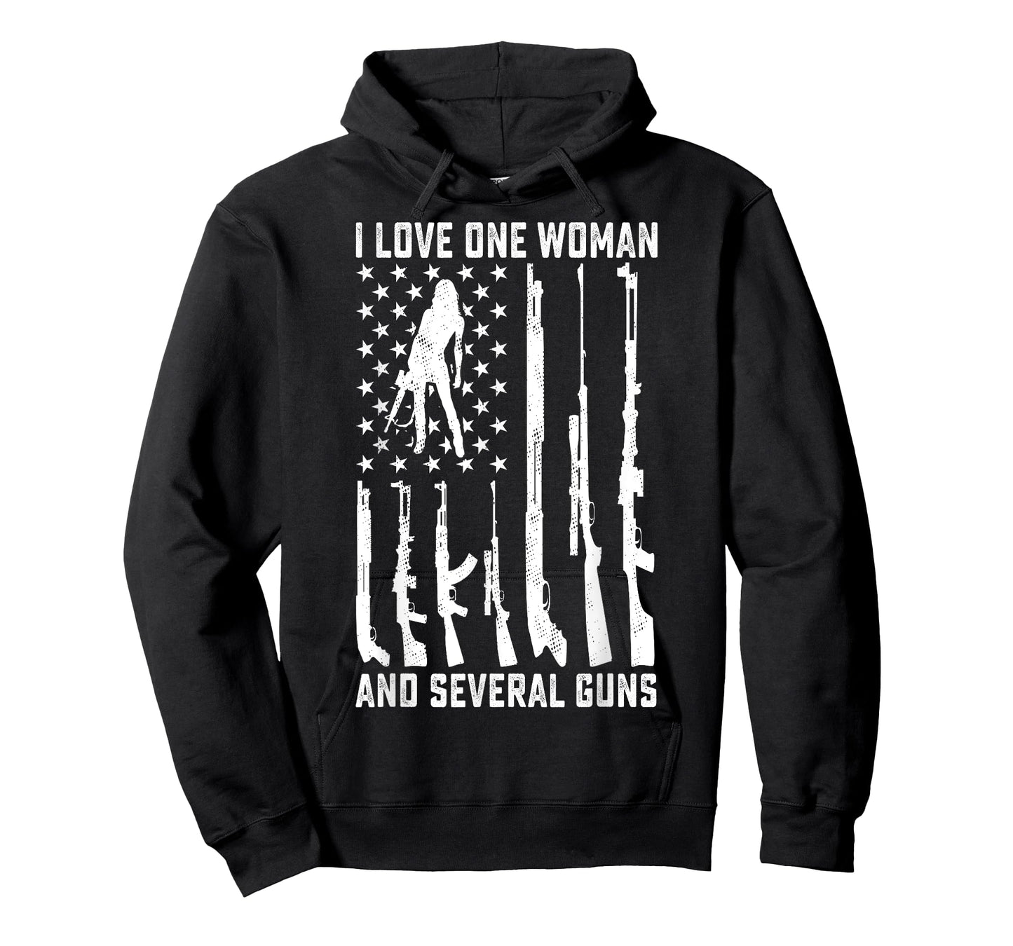 I Love One Woman And Several Guns Funny Gun Owner Gift T-Shirt