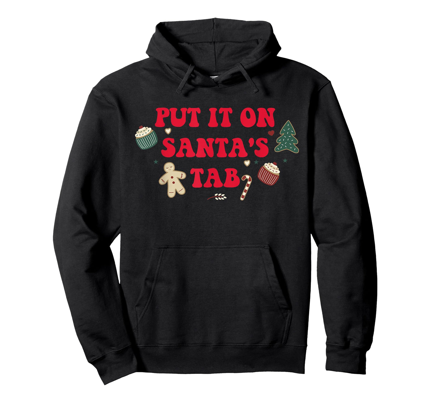 Put It On Santa's Tab Santa Christmas Xmas Design T-Shirt