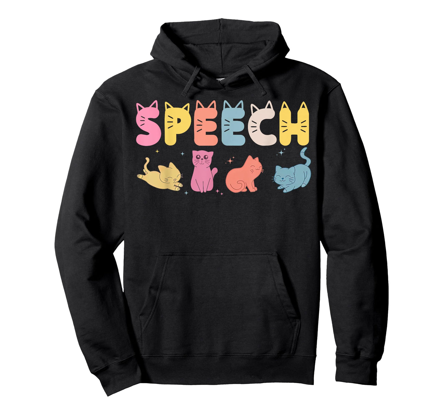 Speech Therapy Cute Cat SLP Speech Language Pathologist T-Shirt for Men Women