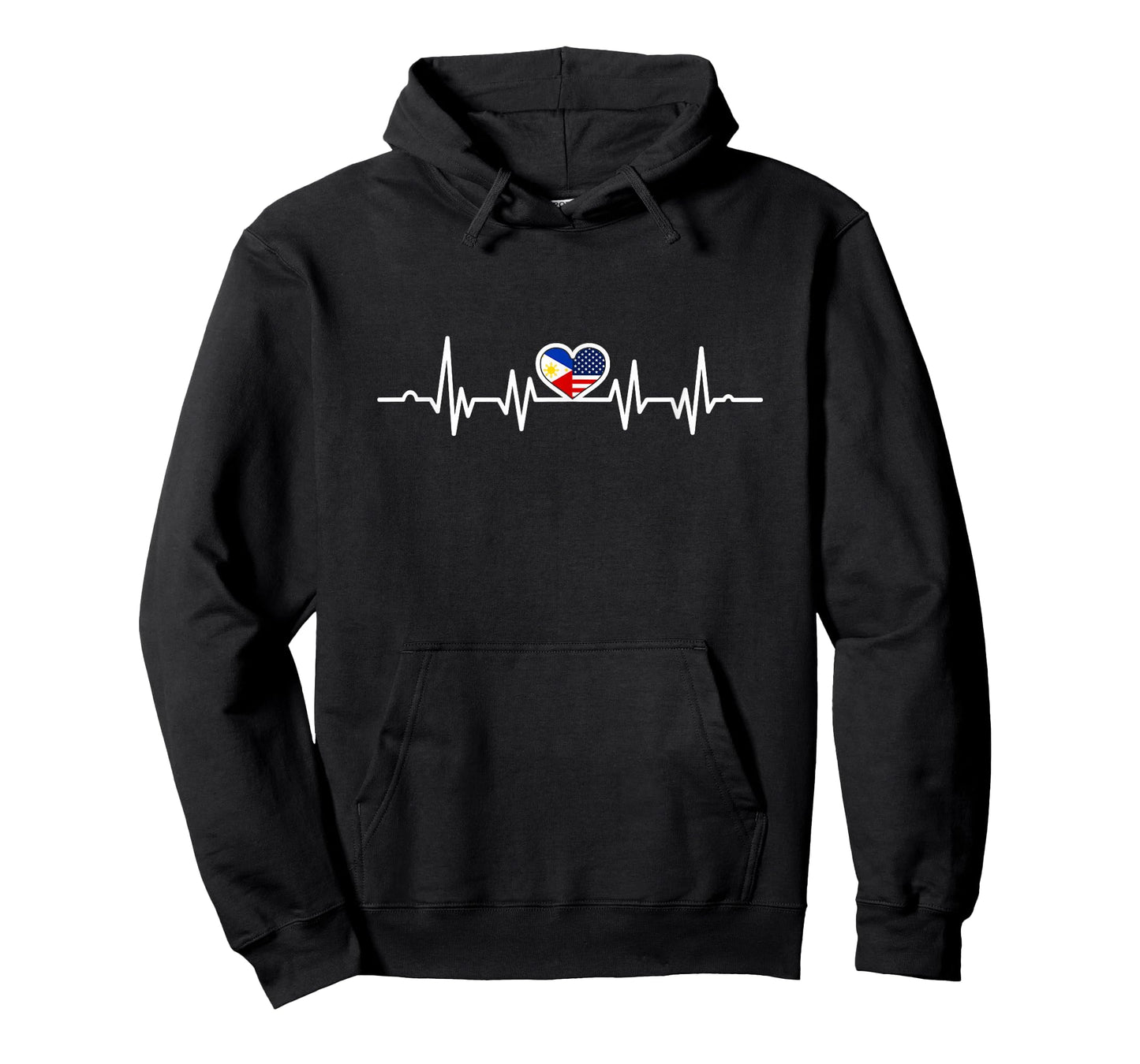 I Love The Philippines Heartbeat Filipina Filipino American T-Shirt