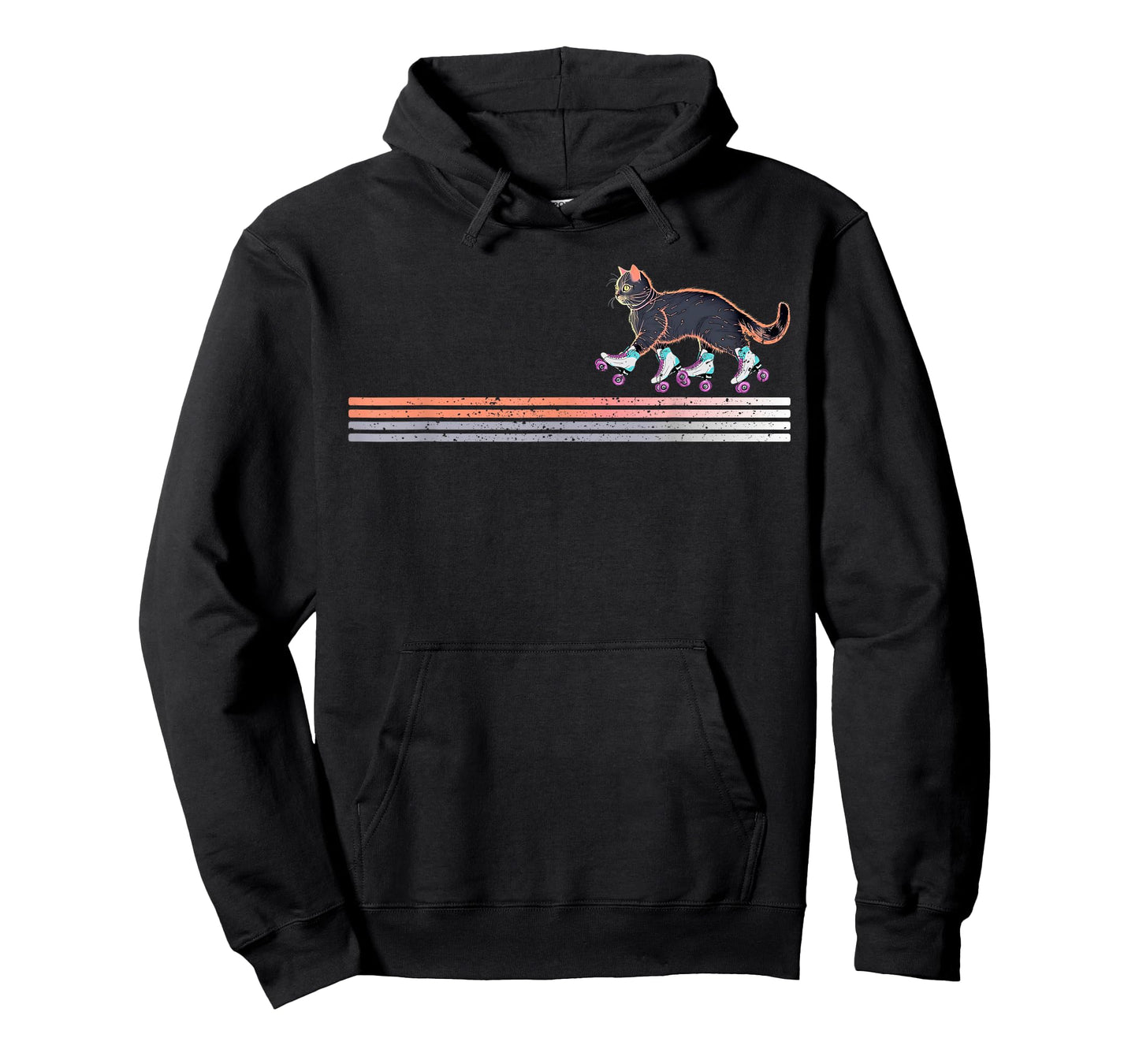 Retro Roller Skating Cats Derby Skater Girls T-Shirt
