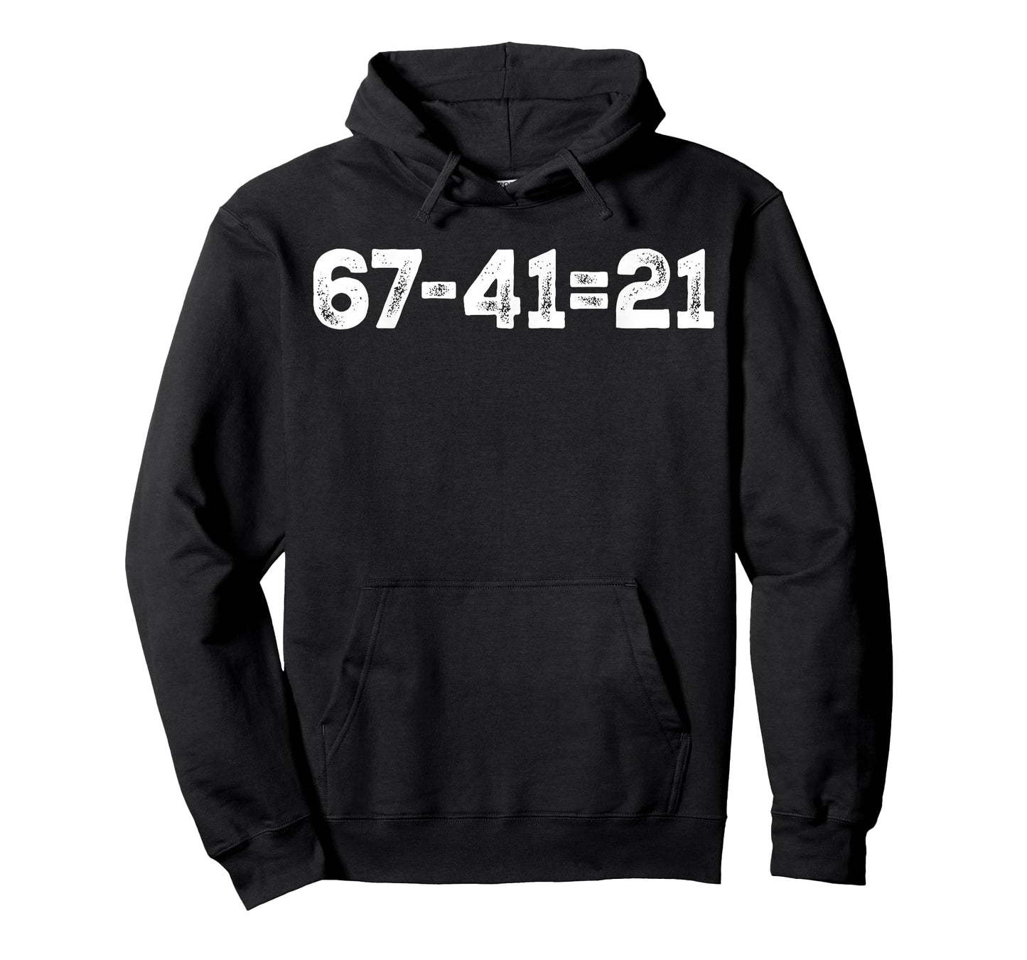 Vintage 67-21=41 Funny Gen Z Math Meme Trendy Back to School T-Shirt