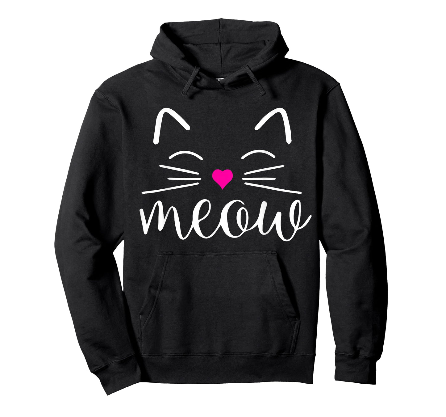 Meow Cute Cat Face Funny Quote for Cat fans T-Shirt