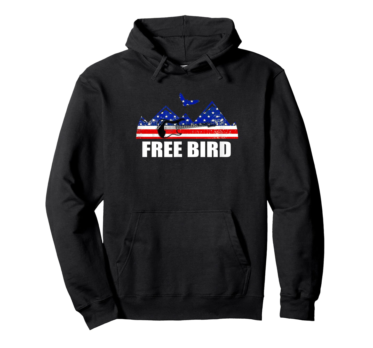FREE BIRD USA FLAG w/ GUITAR T-Shirt