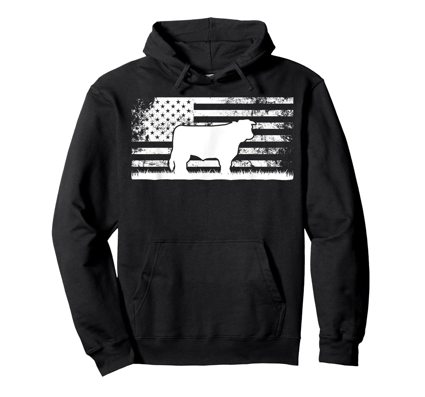 Hereford Rancher - American Flag for Hereford Cow Farmer T-Shirt