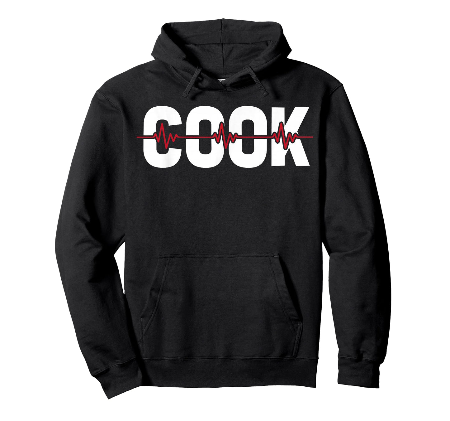 Cooking Cook Chef Culinary Gastronomy - Line Ekg Heartbeat T-Shirt