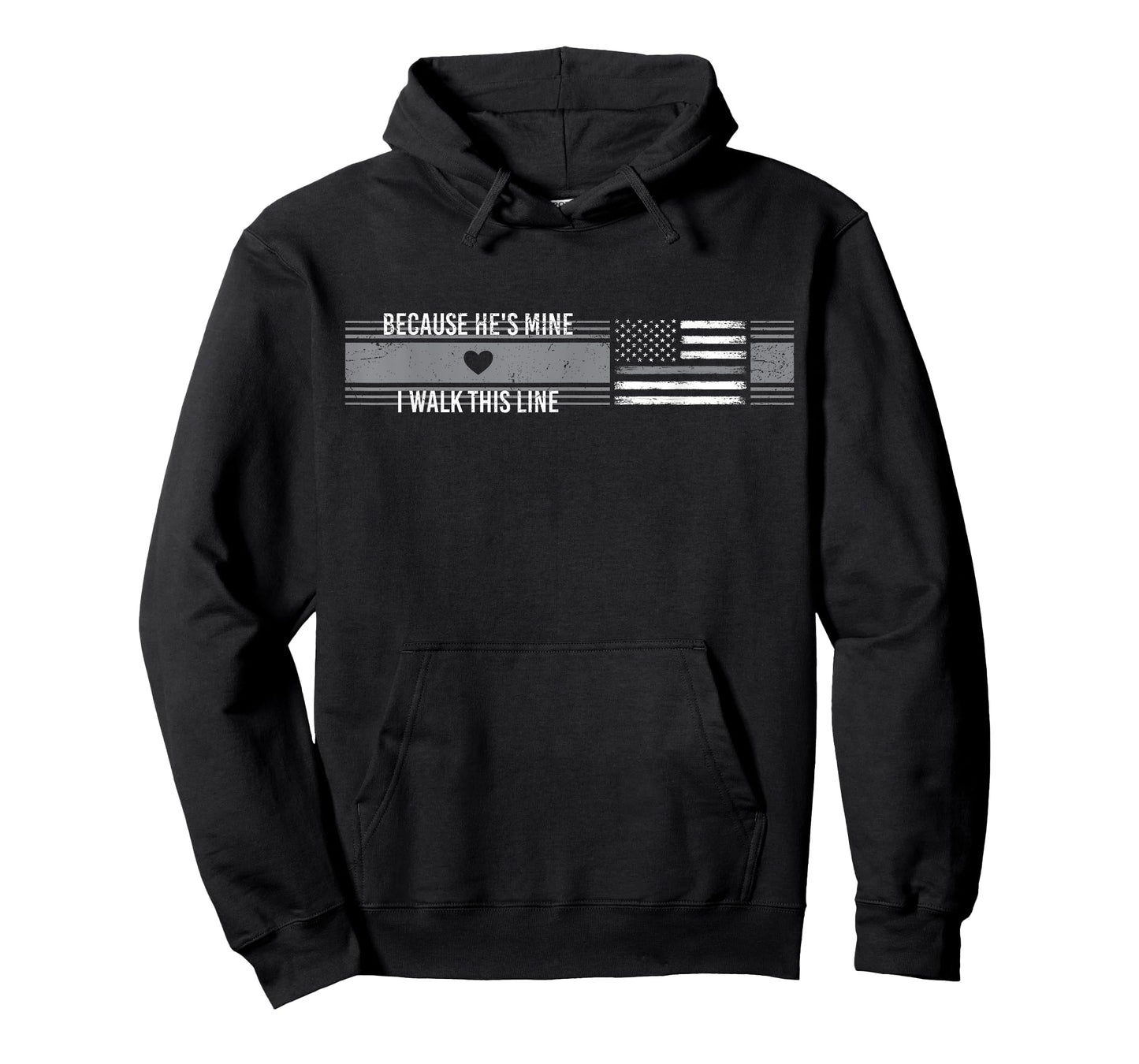 Because He's Mine I Walk This Line Corrections Gift for Wife T-Shirt