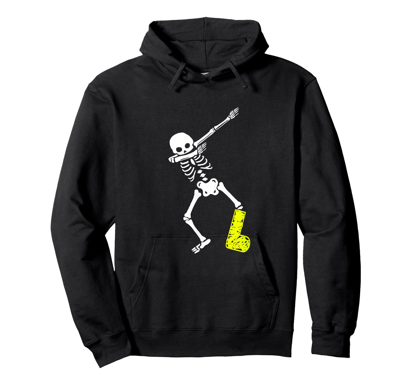 Funny Injury Dabbing Skeleton Broken Leg Kids Adult T-Shirt
