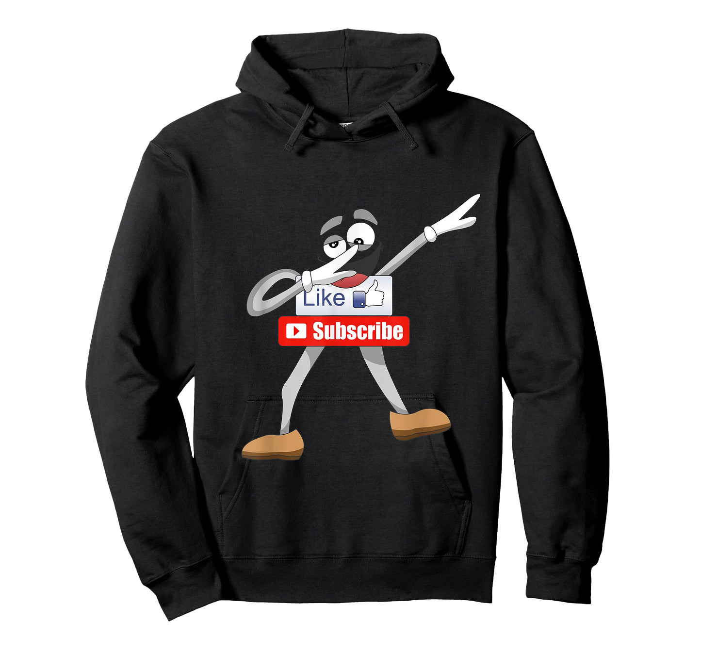 Funny Video Blogger Vlogger Dabbing Like Subscribe Button T-Shirt