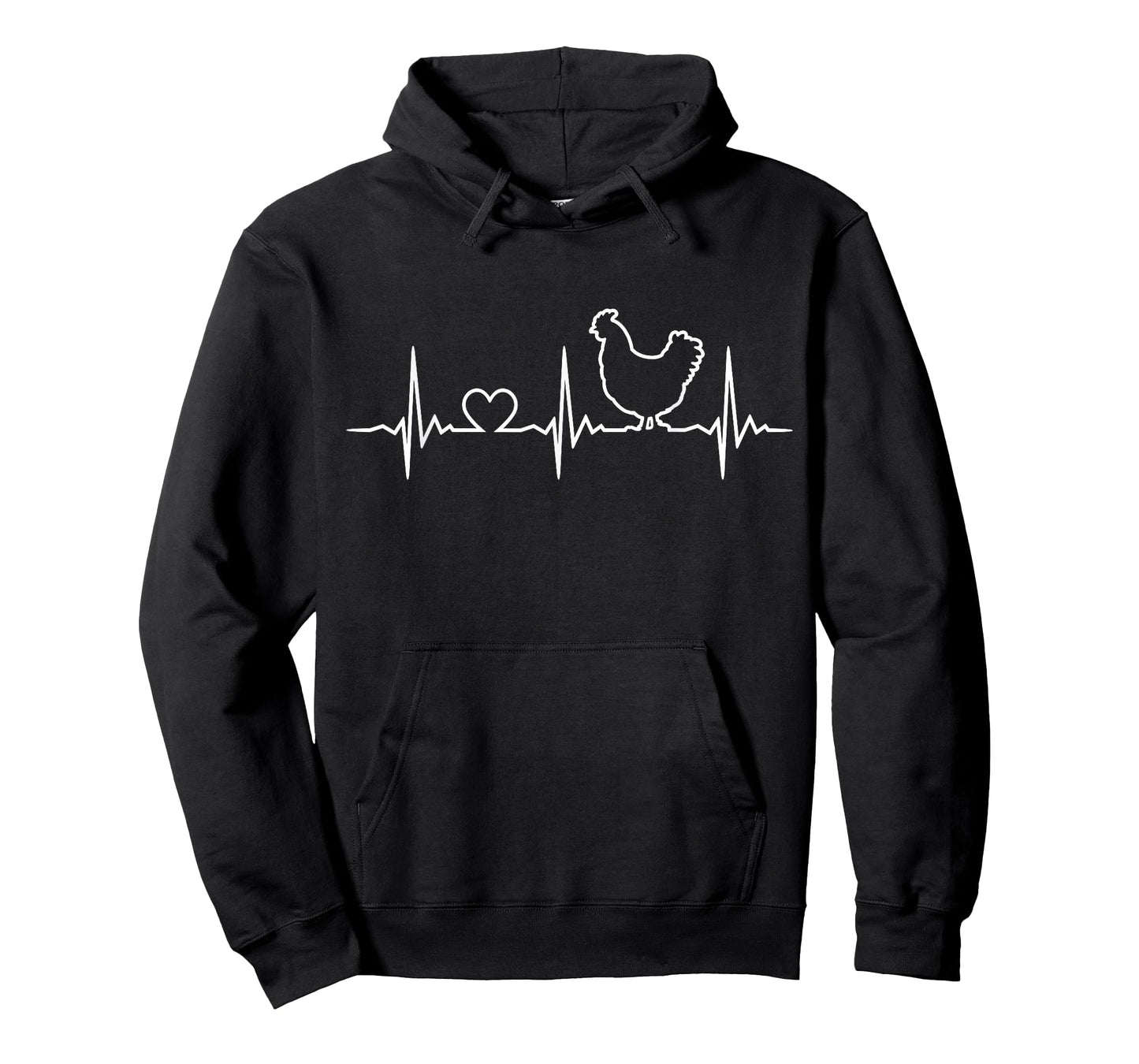 Chicken Farming Heartbeat Funny Chicken Farmer T-Shirt