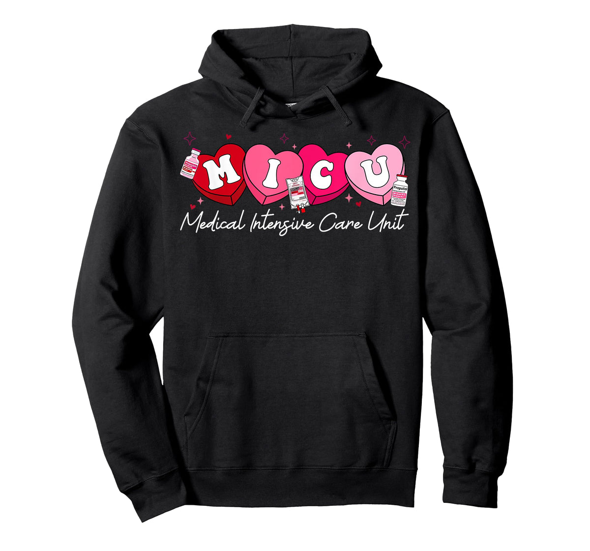 Heart Candy MICU Nurse Valentine's Day Medical Critical Icu T-Shirt