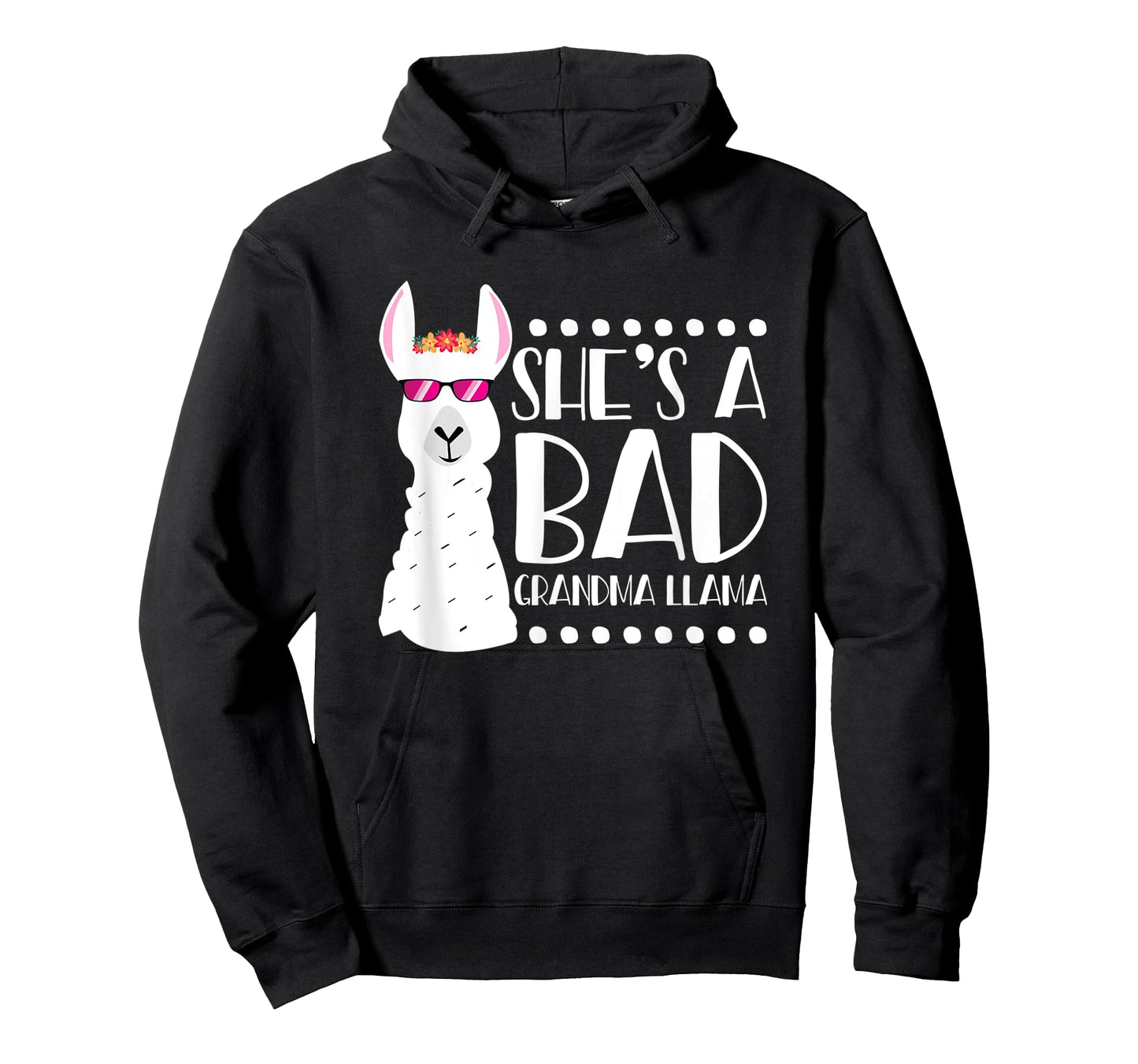 Alpaca Fan Design Funny She's A Bad Grandma Llama For Women T-Shirt