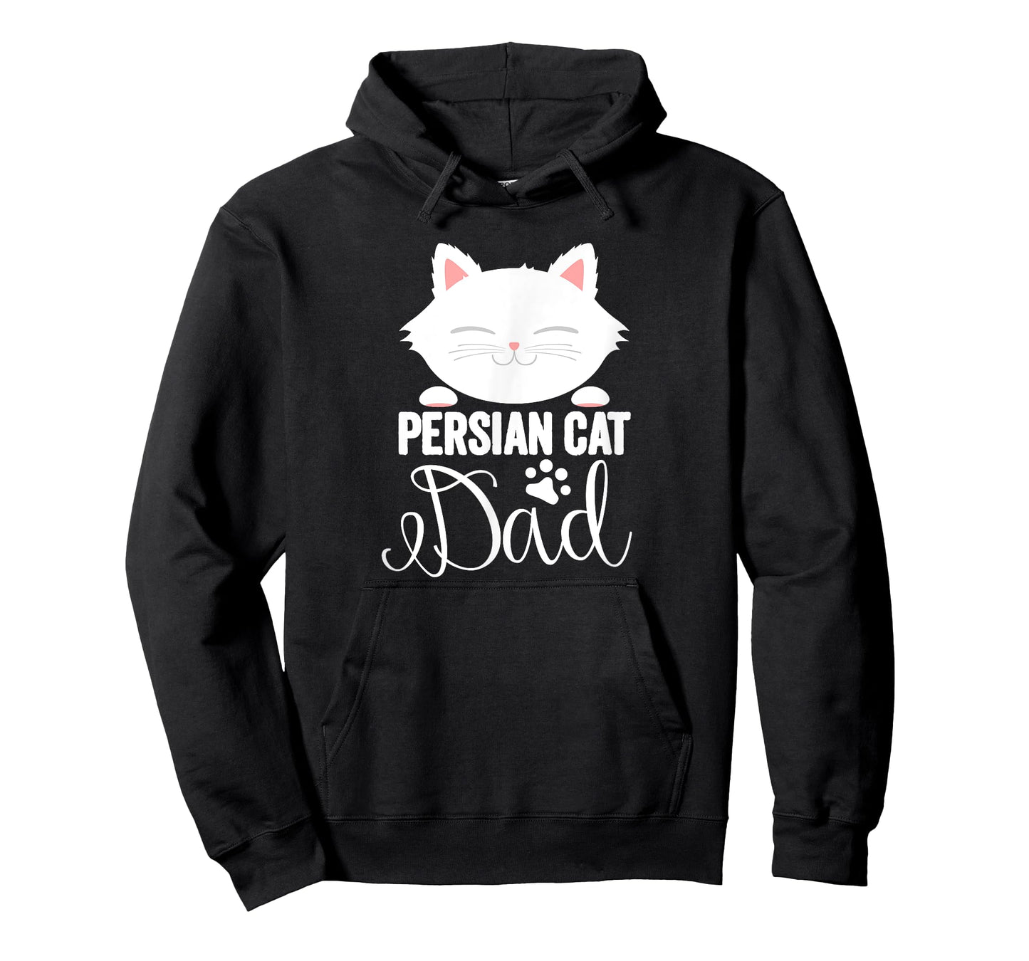 Persian Cat Dad Shirt: Cute White Cat Paw Saying Kitten Gift Men Women Kids T-Shirt