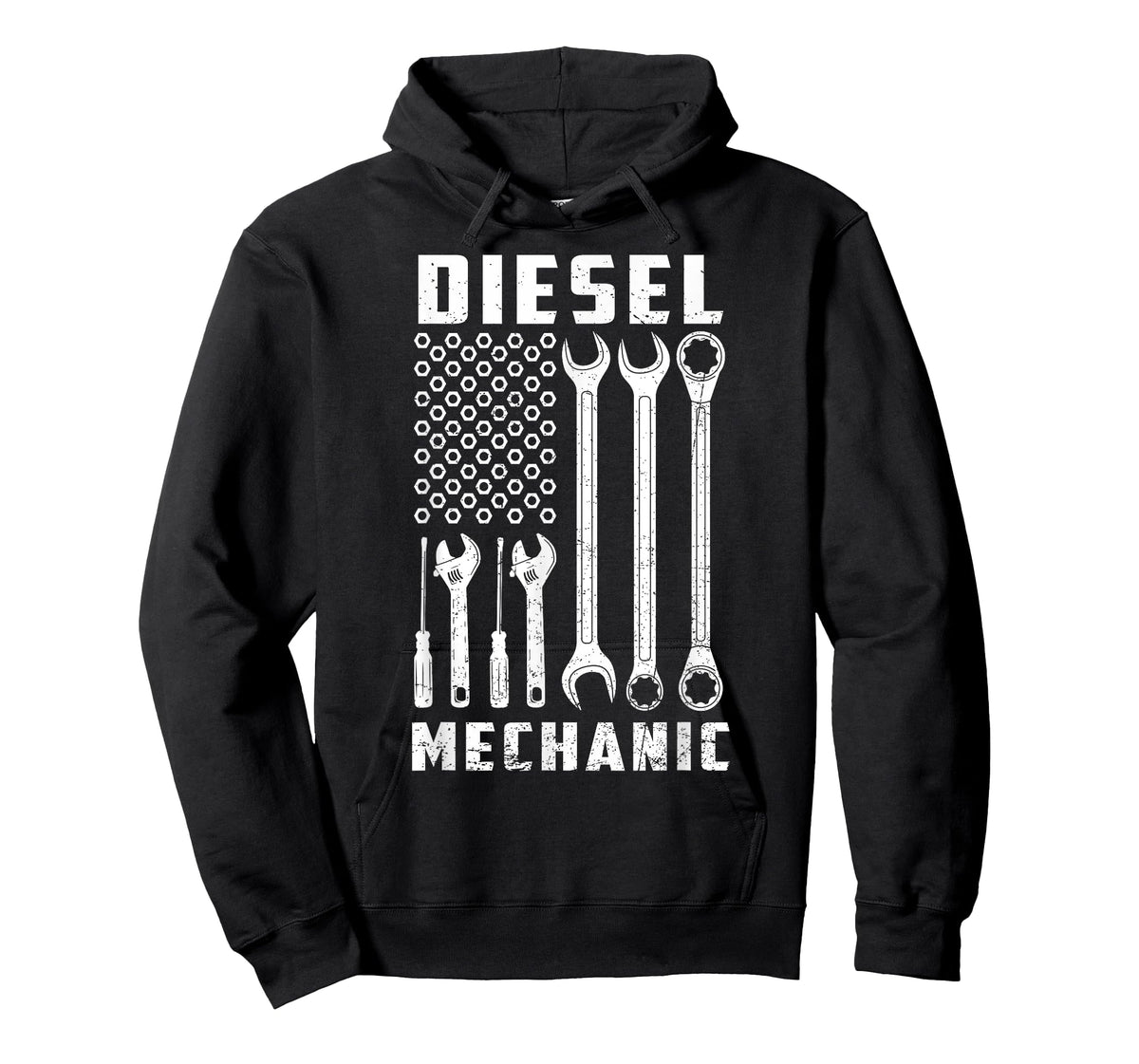 Patriotic Diesel Mechanic Tools Flag American USA T-Shirt
