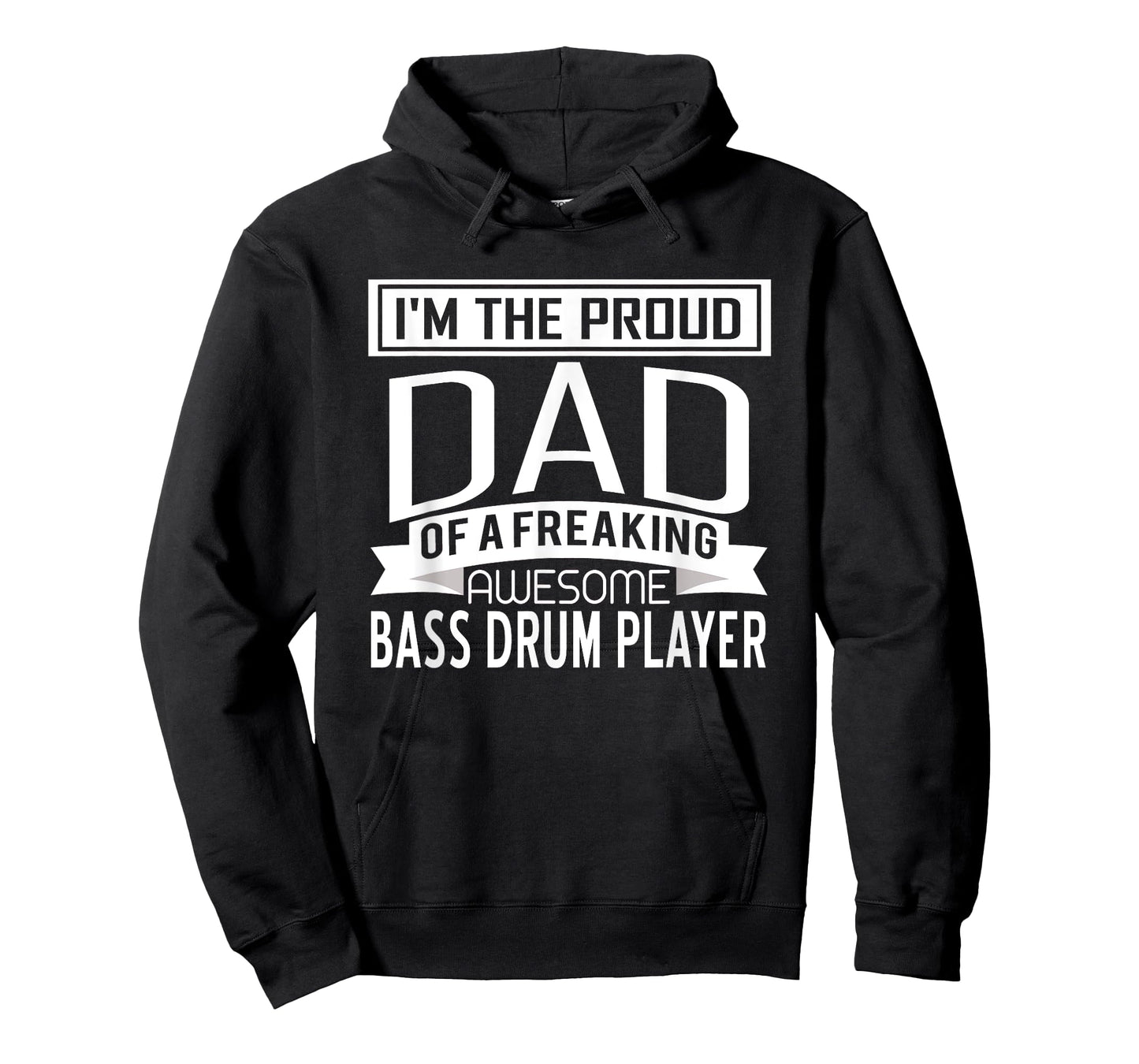 Proud Dad Awesome Bass Drum Player Marching Band Fathers T-Shirt