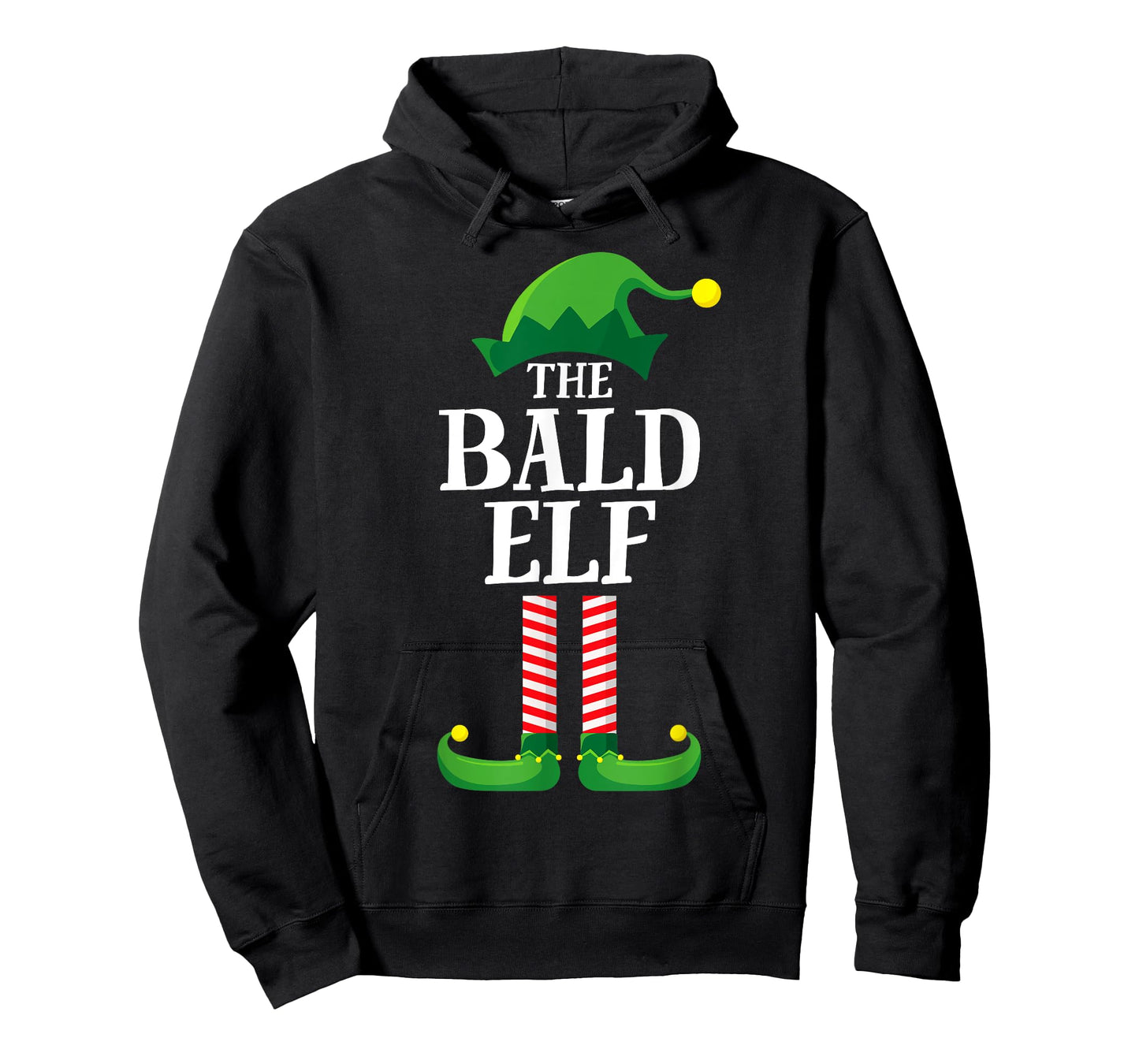 Bald Elf Matching Family Group Christmas Party Pyjamas T-Shirt