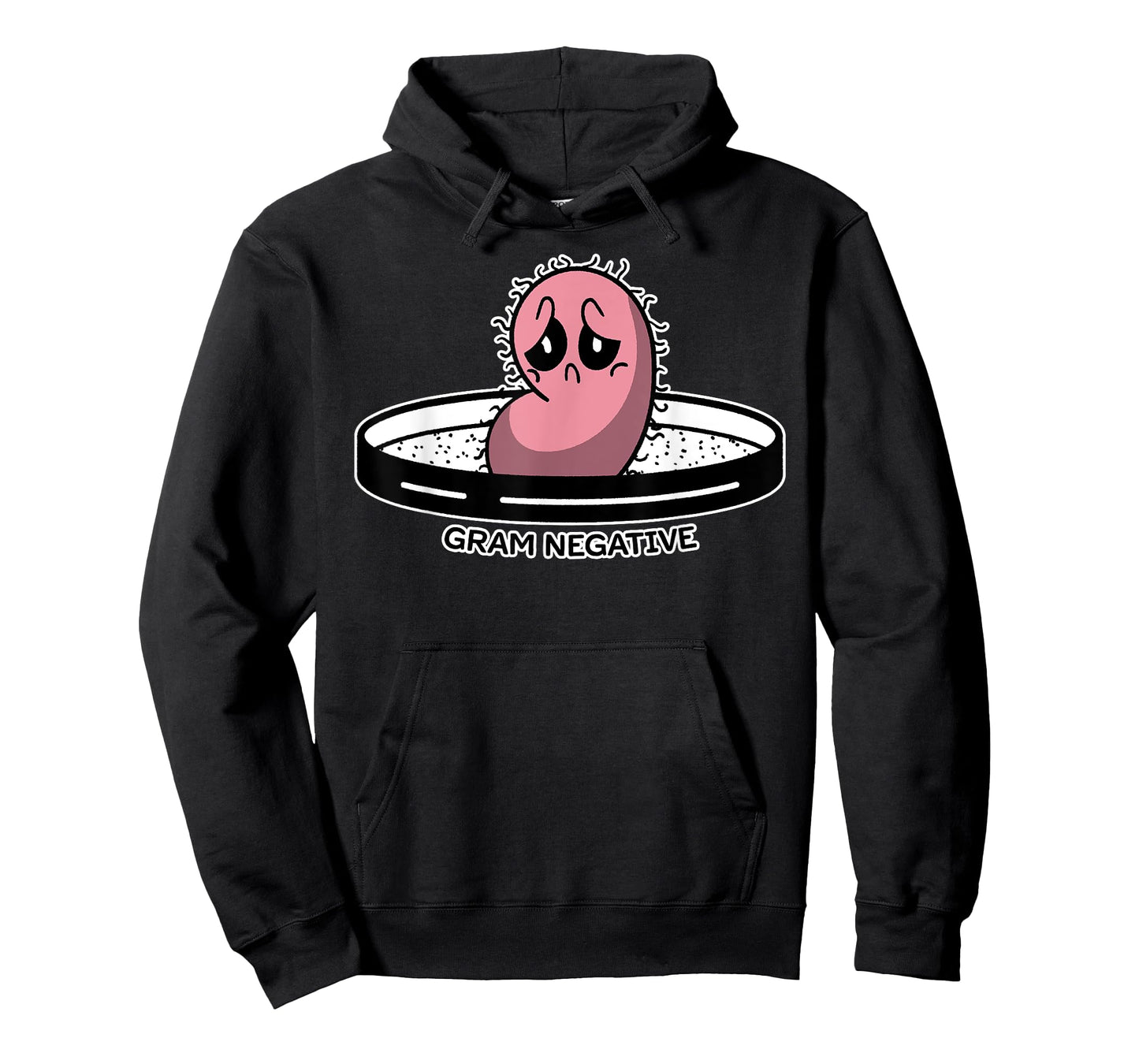 Cute Funny Negative Bacteria Microbiology Science Distressed T-Shirt