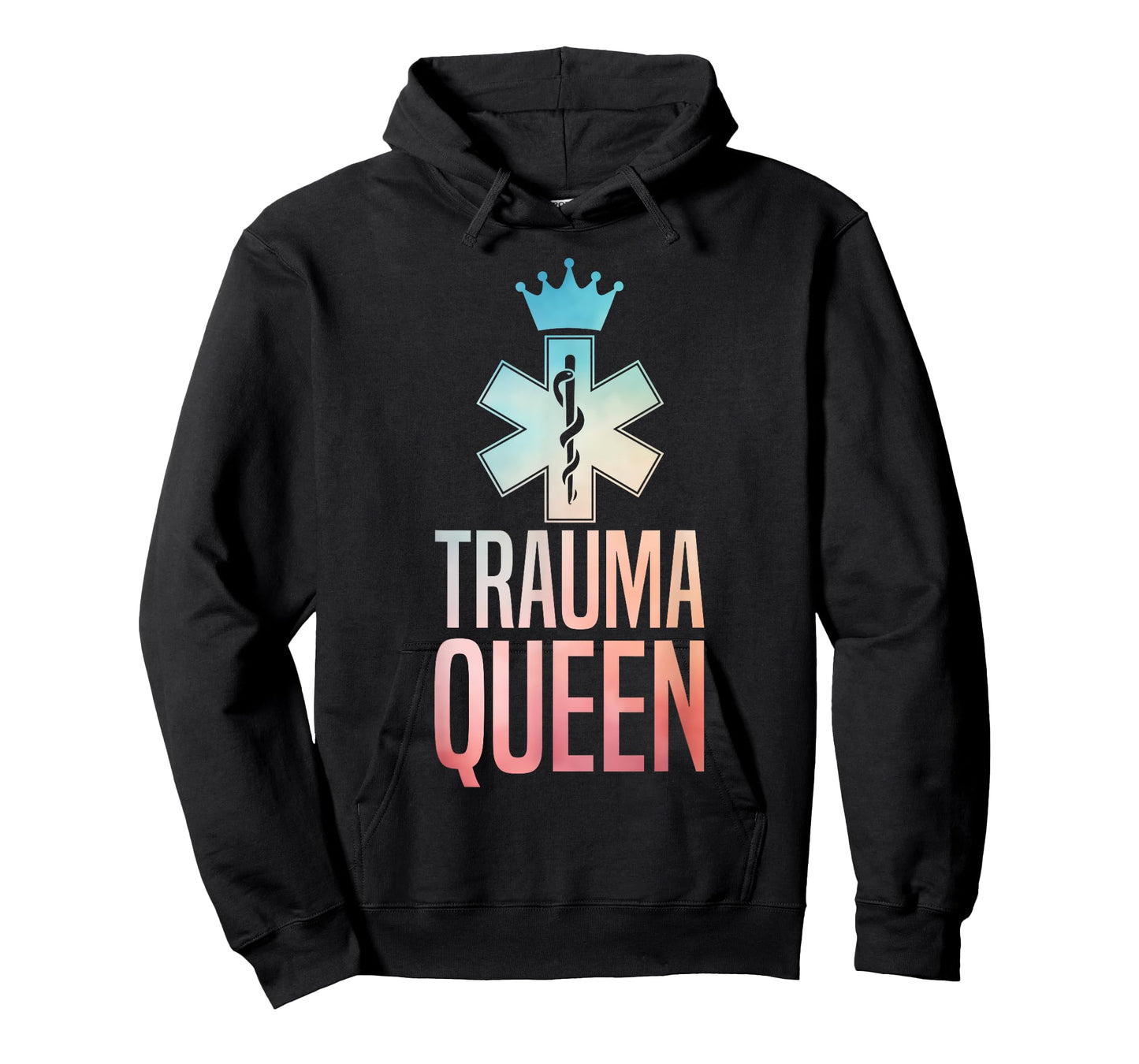 Funny Trauma Queen Art For Women Girls Youth Paramedic EMT T-Shirt