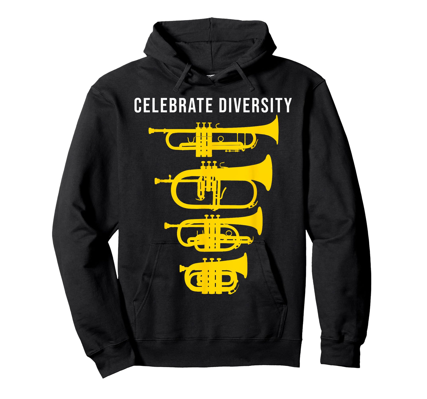 Funny Trumpet T-Shirt Celebrate diversity, Cornet Flugelhorn T-Shirt