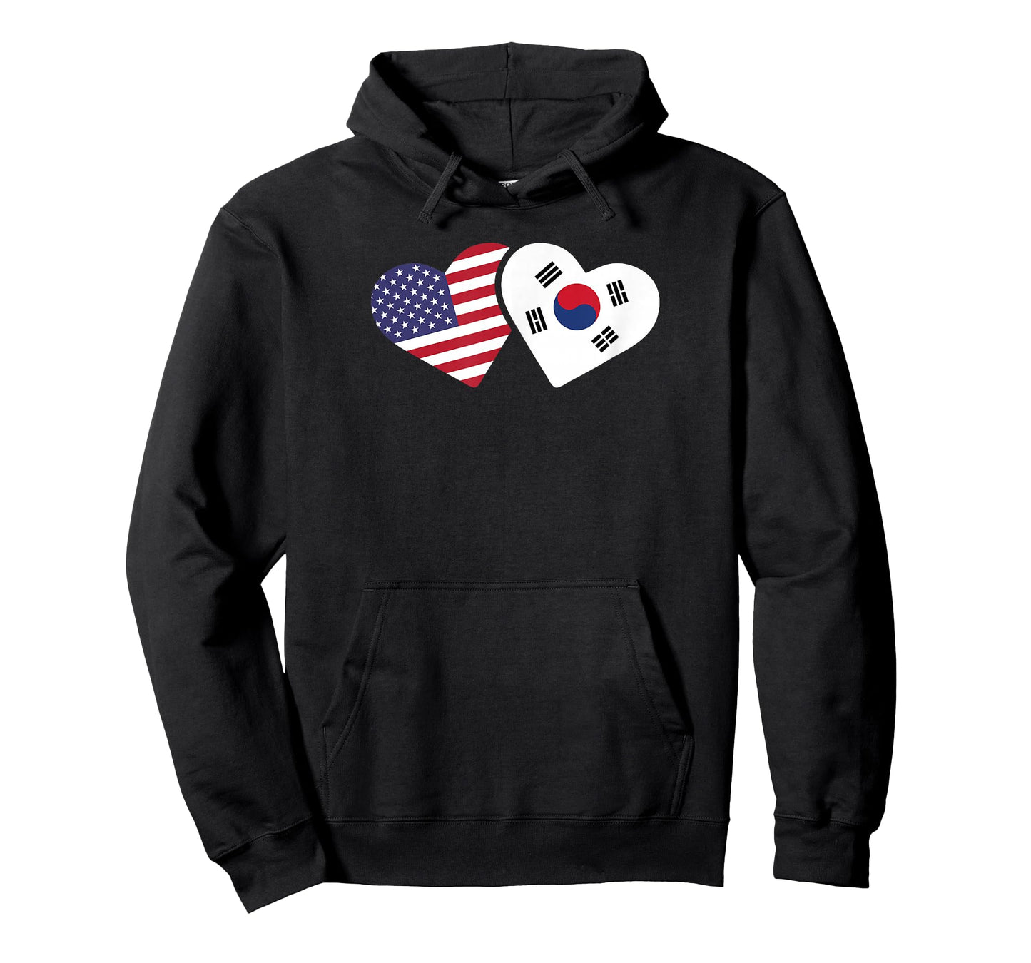 South Korea USA Flag Shirt Heart Korean American Love Gift T-Shirt