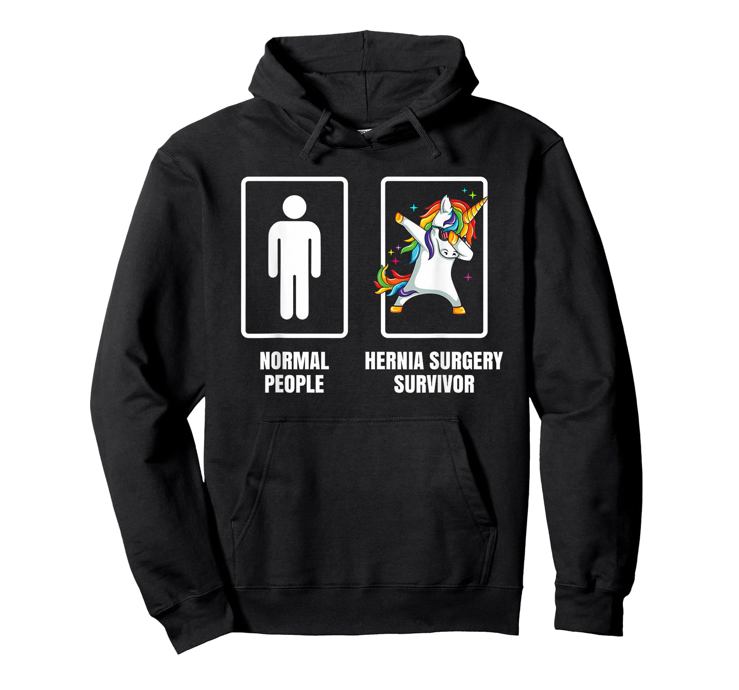 Dabbing Unicorn Hernia Surgery Survivor Recovery Get Well T-Shirt