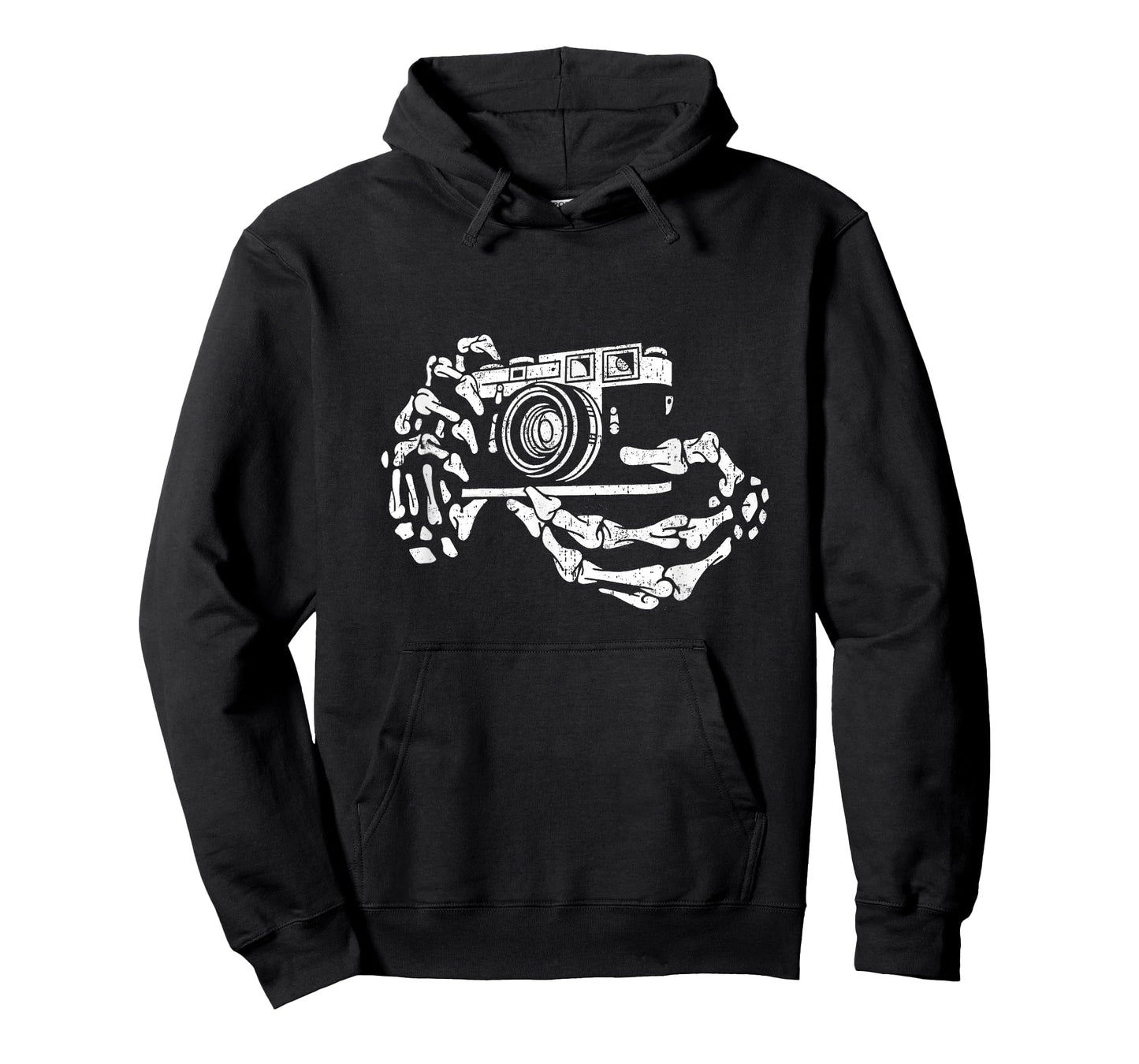 Skeleton Photographer Hand Funny Costume Halloween T-Shirt
