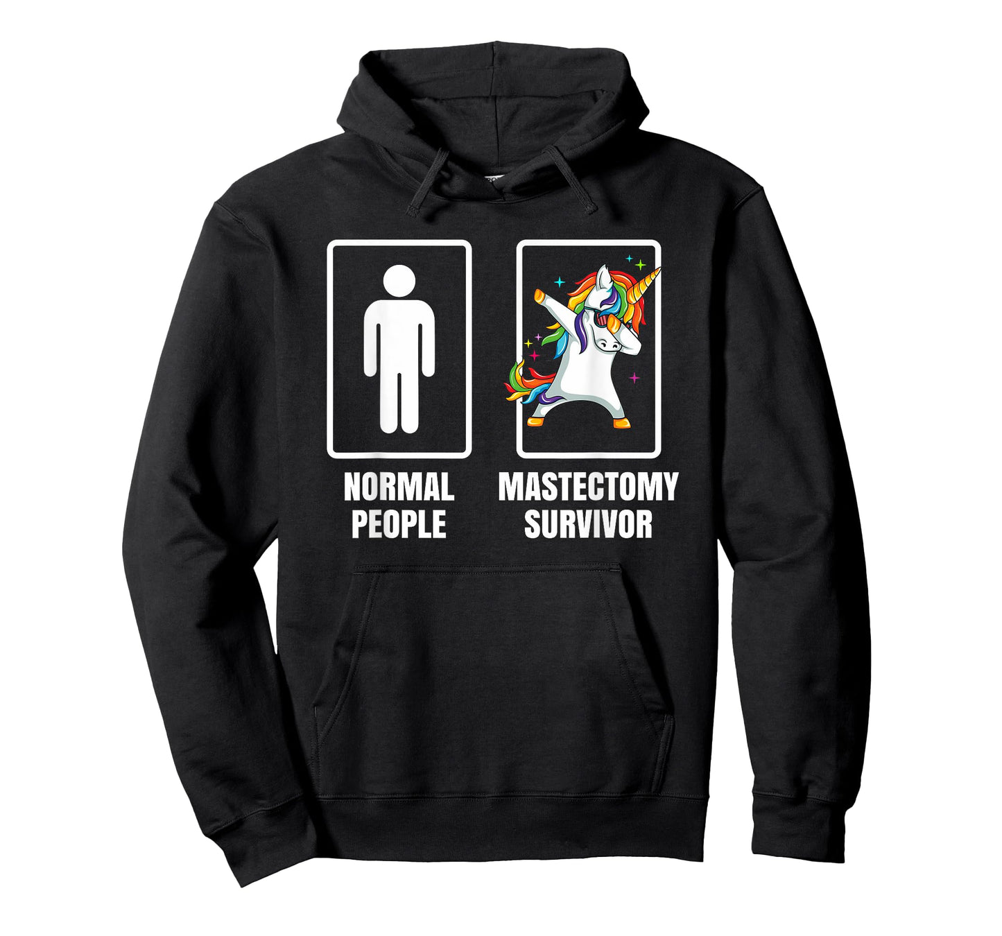 Dabbing Unicorn Mastectomy Surgery Survivor Recovery Gift T-Shirt