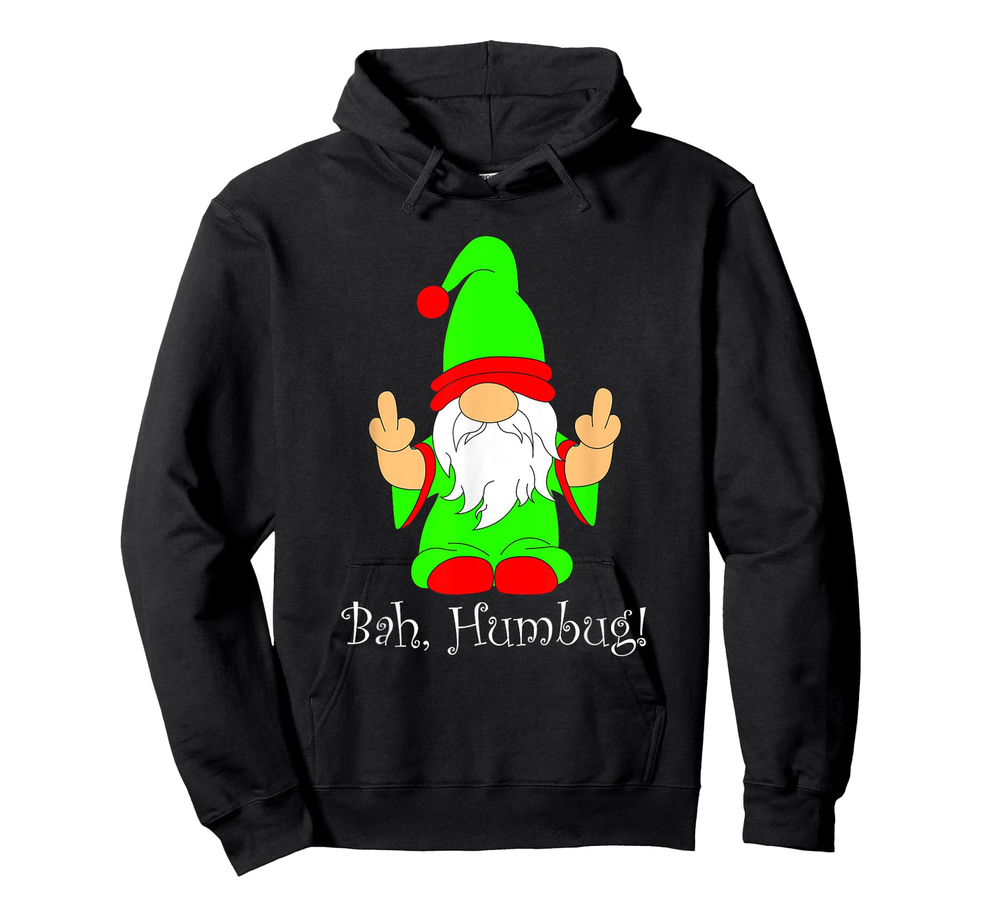 Bah Humbug, Funny Grumpy Christmas Scrooge Gnome T-Shirt