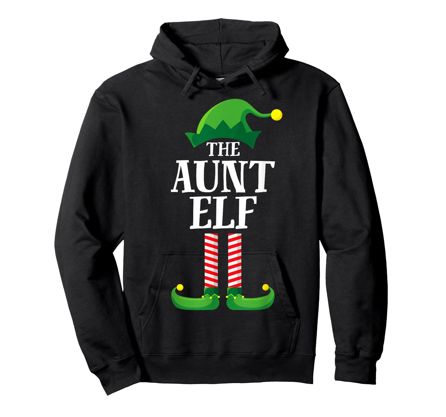 Aunt Elf Matching Family Group Christmas Party Pyjamas T-Shirt